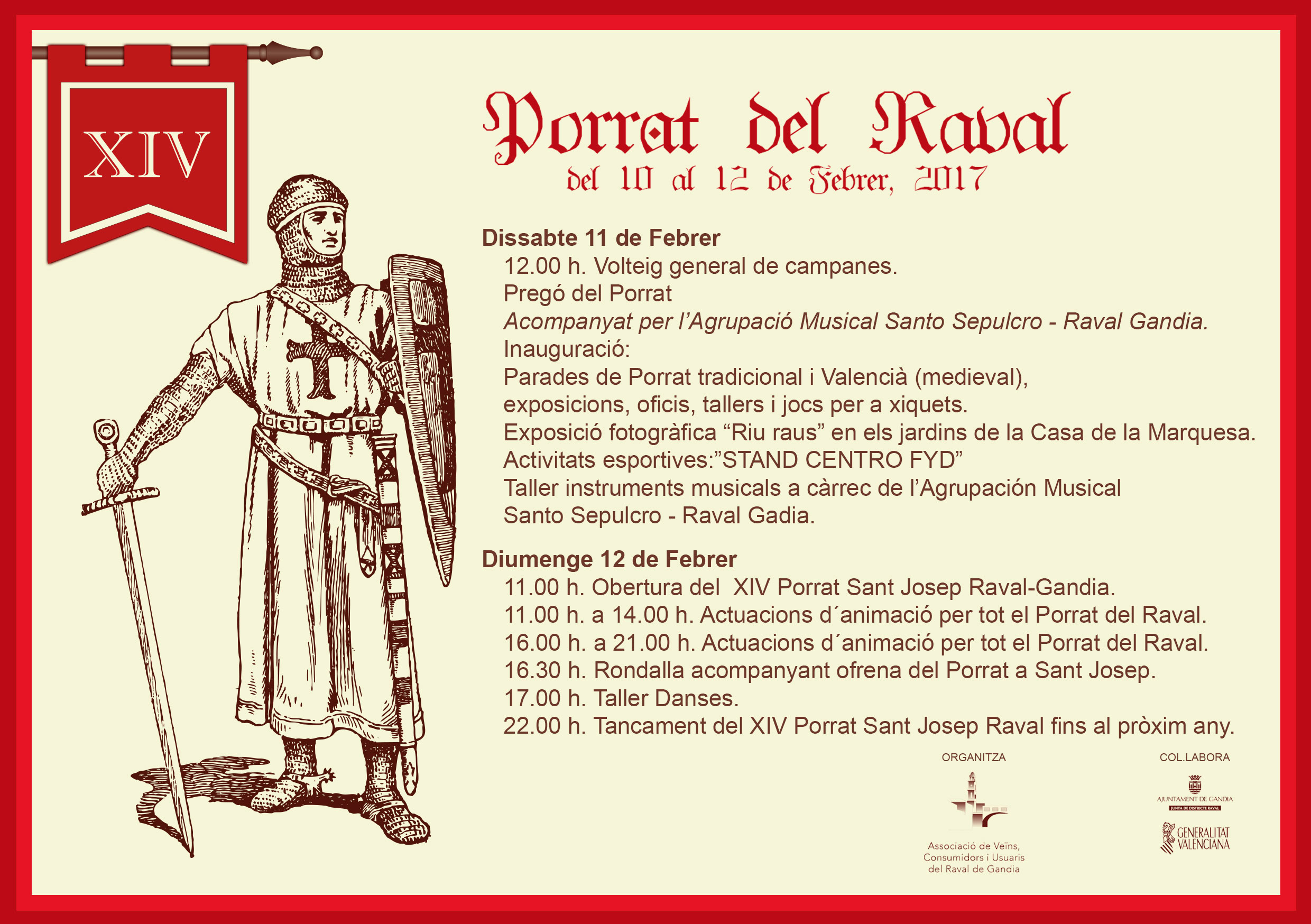 XIV Porrat Sant josep Raval |2017 Eccehomo Gandia 