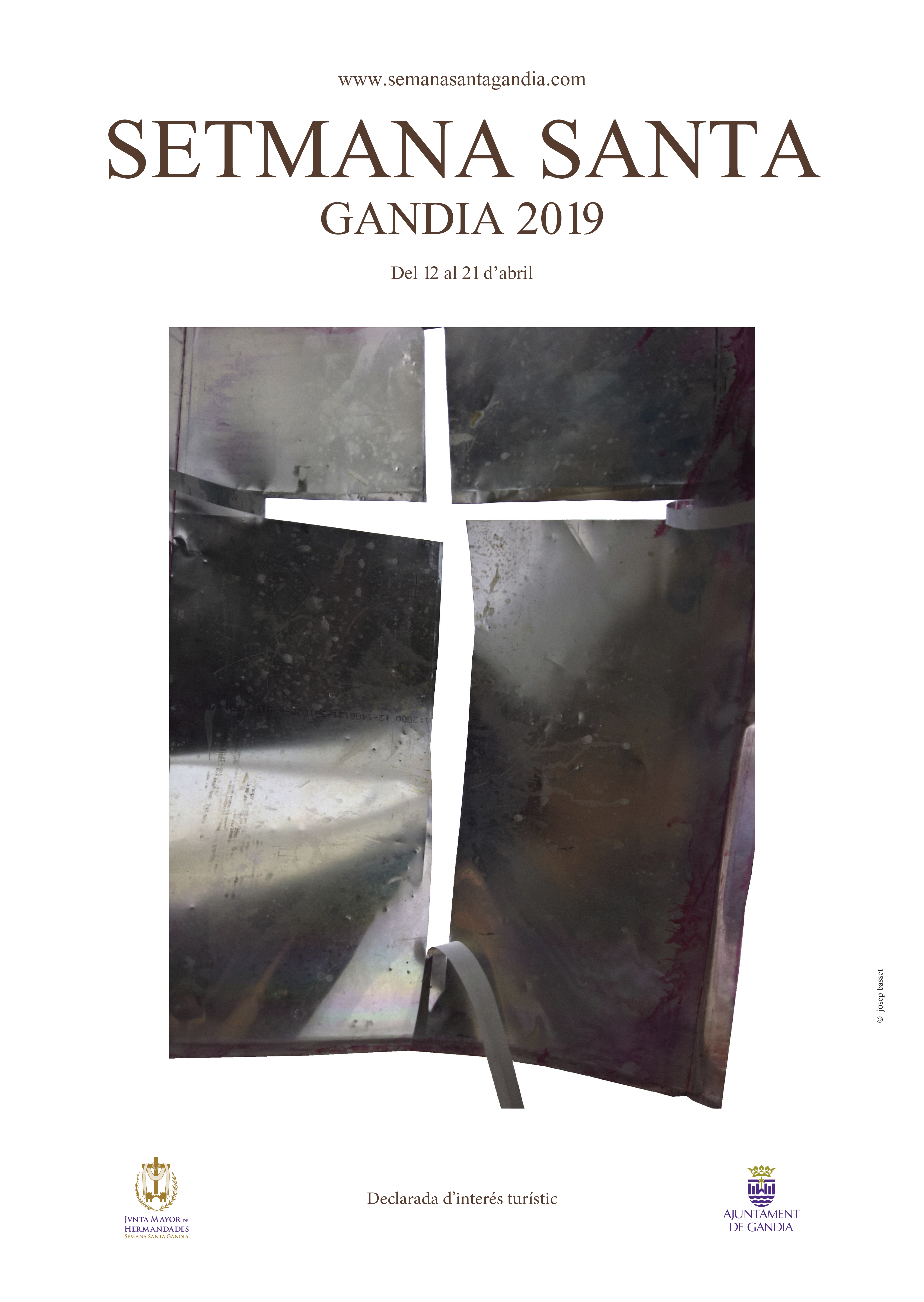 CARTEL, GUÍA DE PROCESIONES Y PASSIO 2019 | ECCEHOMO GANDIA